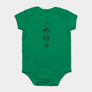 The Oregon Three Baby Bodysuit